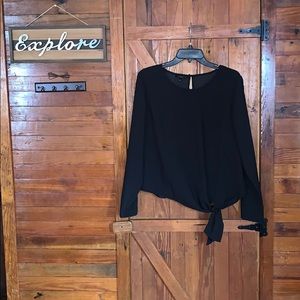 Talbots- woman’s side tie blouse. Size L